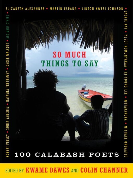Title details for So Much Things to Say by Colin Channer - Available